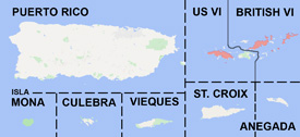 Range map of Spondylurus semitaeniatus